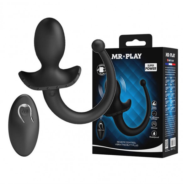 MR PLAY - Vibrating Anal Plug Tail (Wireless Remote - Chargeable)